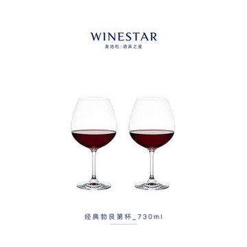 winestar奧地利進口水晶玻璃勃艮第紅酒杯歐式葡萄高腳酒杯家用