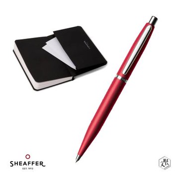 【SHEAFFER】VFM系列極致紅原子筆+A6筆記本禮盒 免費刻字(原廠正貨)
