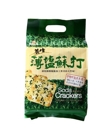 【野味食品】巧益養生薄鹽蘇打餅(蘇打餅乾,252g/包,內14小包)(桃園實體店面出貨)
