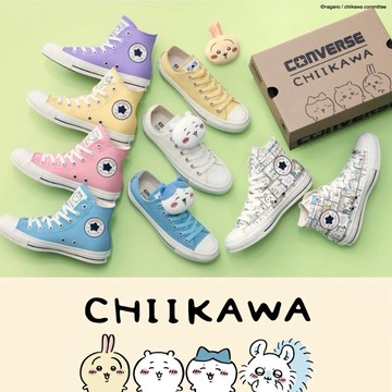 **《小巴趴趴造》現貨有發票！日本正版 吉伊卡哇 x Converse 帆布鞋 chiikawa 兔兔 小八貓 烏薩奇