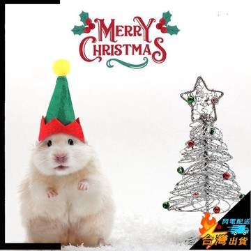 【台灣出貨】聖誕寵物帽子 小寵帽子 倉鼠帽子 龍貓聖誕節帽子 聖誕小紅帽 小型寵物帽子 倉鼠搞怪頭飾
