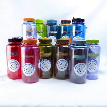 Nalgene 美國專業水壺 寬嘴水壺 1000cc Tritan瓶身 2020-682021 多色 送水瓶刷