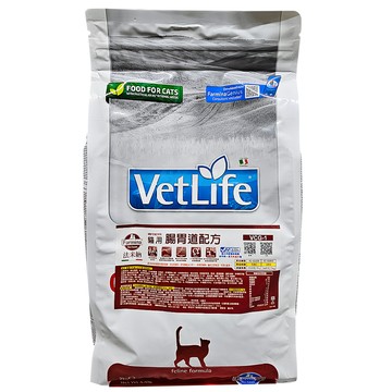 Farmina 法米納 VetLife 獸醫寵愛天然處方系列 貓用腸胃道配方 乾飼料  1袋  2kg