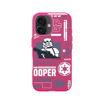iPhone 16 Clear 粉漾桃 - 迪士尼-星際大戰 Star Wars - 風暴兵-潮流系列