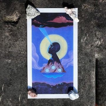 VII 瞐 Rise。黑泉神諭卡 藝術複製畫