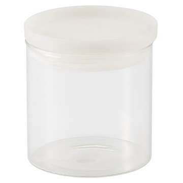MUJI 無印良品 耐熱玻璃圓形保存容器 直徑9.5 x 11cm  500ml  1個