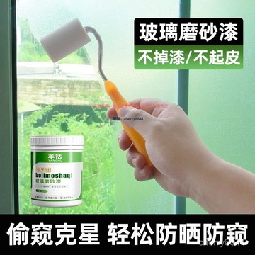 🔸臺灣出貨公司貨·送滾刷 500ML🔸【玻璃變磨砂】玻璃磨砂漆 水性磨砂玻璃漆 衛生間浴室遮光防曬漆隔熱防窺啞光家用耐磨