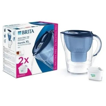 【BRITA Marella 】濾水壺 BRITA Marella XL+PRO 藍色3.5L 1壺3芯