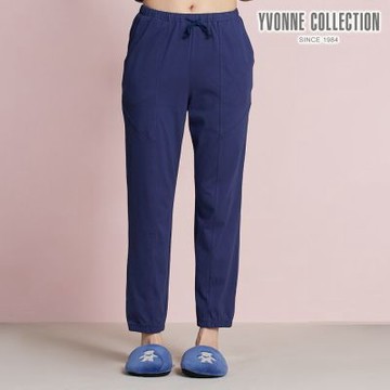 YVONNE 以旺傢飾 素色剪接長褲-星夜藍(M/L)
