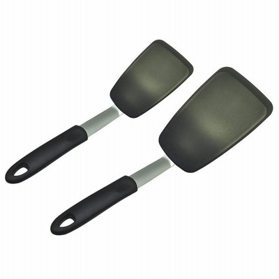 Unicook シリコン フレキシブル スパチュラ 2 Pack ブラック