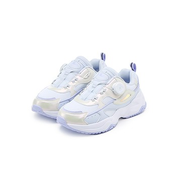 FILA KIDS RAYFLIDE 大童免綁鞋帶旋鈕運動鞋-紫 3-C151A-541