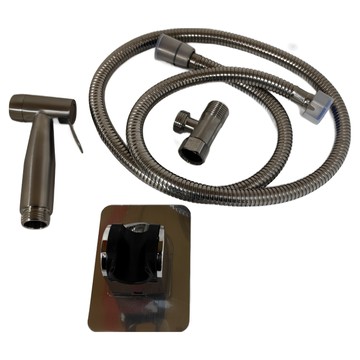 LEADER 麗達 多用途不繡鋼強力清潔沖洗全配組 搭黏貼掛座 ND102-12 1.2m  1組