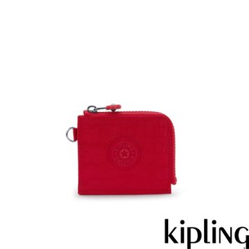 Kipling 寶石紅卡夾零錢包-CARD PAL
