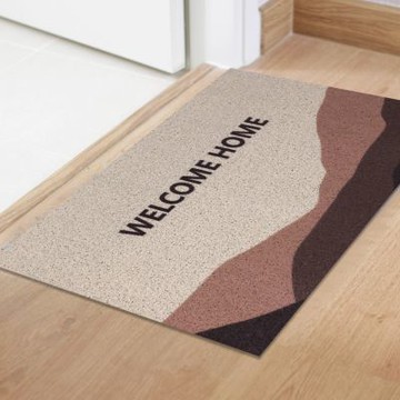【寢室安居】可剪裁刮泥防滑絲圈地墊60*90cm-Welcome紅
