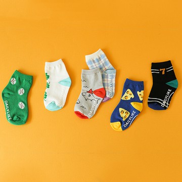 韓國 Daily Like - 兒童襪子/中筒襪6入組-5