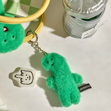 JOGUMAN THROW AWAY 絨毛鑰匙圈 (手指款)