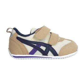 ASICS 男小童運動鞋-慢跑 童鞋 魔鬼氈 反光 亞瑟士 1144A235-200 棕黃丈青紫