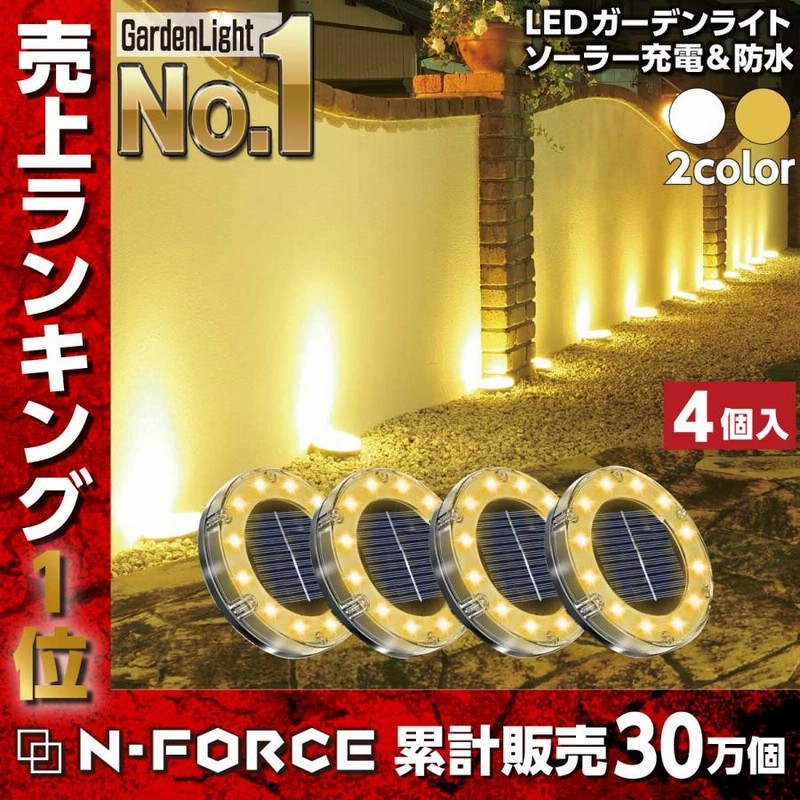 Ledガーデンライト ソーラーライト 屋外 防水 置き型 埋め込み式 センサー おしゃれ 外構 エントランス Entlight 4個セット 通販 Lineポイント最大0 5 Get Lineショッピング