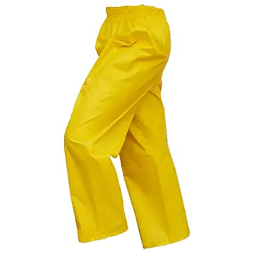 兒童透氣防水雨褲 防潑水牛津紡布 PU防水膠層  黃色  XXL  1件