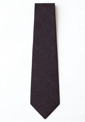 尼子紅線格紋領帶 男士秋冬配飾禮盒裝