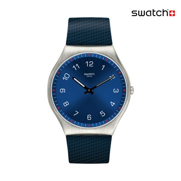 Swatch SKINNAVY 超薄手錶/男錶/女錶/瑞士製造 SS07S102 (42mm)【官方旗艦店】