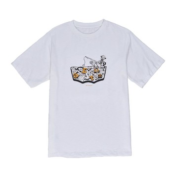 5th STREET｜男裝｜海洋元素印花短袖T恤｜白色