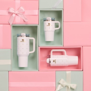 STANLEY 冒險系列 吸管隨手杯2.0 0.88L / 冰雪點點