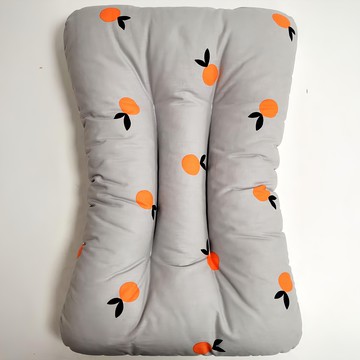 Jeiyuni 棉製 兒童款枕頭 韓國產  47 x 32 x 8cm  灰底橘子款