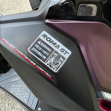 反光屋FKW ROMA GT KRV MOTO G7 車型警告貼紙 車貼 警示貼 反光貼紙 防水耐曬 機車貼紙 透明底
