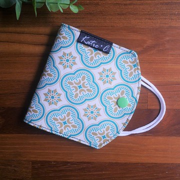 限量訂製款=口罩暫存套/口罩收納套=典雅窗花=綠(共3色)