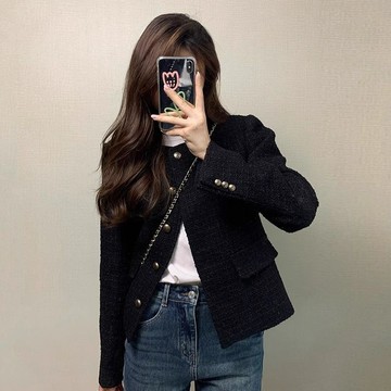 小香外套 小香風上衣 小香風 女生外套 秋冬外套 法式小香風女外套 小個子外套 短款外套  防風外套 外套女 小香外套
