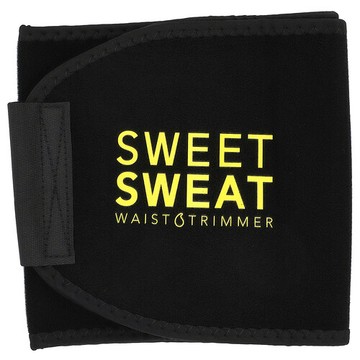 Sports Research, Sweet Sweat 束腰帶，中號，黑色&黃色，1 條