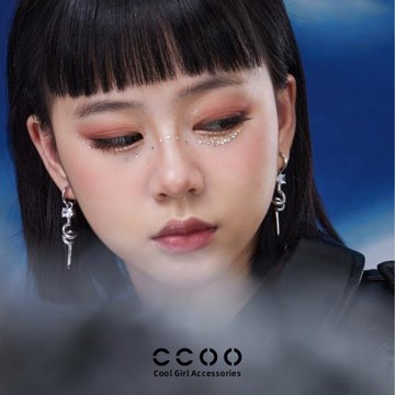 CCOO原創設計螺釘系列耳釘簡約氣質冷淡風釘子耳圈高級感耳環耳飾