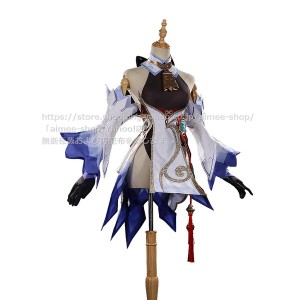 江南猫次] 原神 甘雨 cos コスプレ 衣装 ウィッグ 靴,アクセサリー追加可