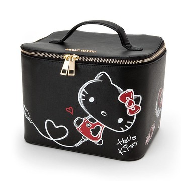 日貨 hello kitty 化妝箱 旅行包 化妝包 附鏡 收納包 收納箱 KT 凱蒂貓 三麗鷗 J00015057