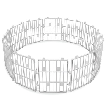 Purmi 12節可分離式寵物圍欄  1組  淺灰色  35 x 37cm