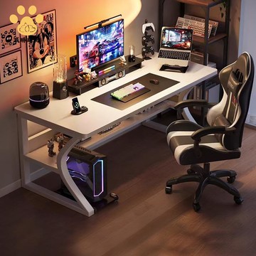 電競桌子電腦桌 臺式 小型家用簡易 書桌 臥室辦公桌 工作臺學習寫字桌 ws7291