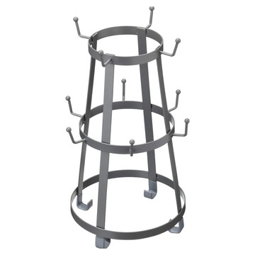 KitchenCraft 鑄鐵掛式杯架 灰色 節省空間 廚房收納  1個