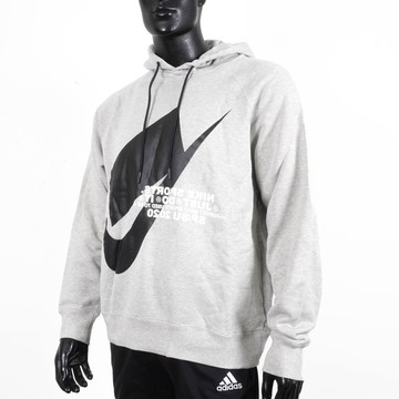 Nike AS M NSW Hoodie PO SB 男 連帽上衣 帽T 寬鬆 微刷毛 灰 [CJ5049-050]