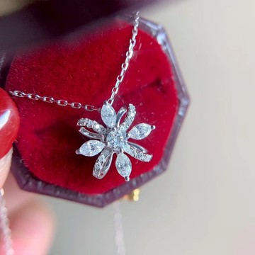 隔日到貨 新款 專櫃 北極星 0.2克拉 莫桑鑽 摩星鑚 S925銀 項鍊 項鏈 N59