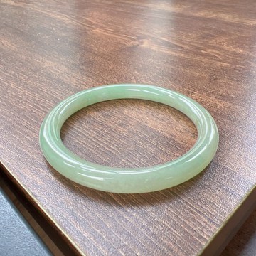 冰種黃加綠翡翠手鐲 | 18.5圍 | 天然緬甸玉翡翠A貨 | 送禮