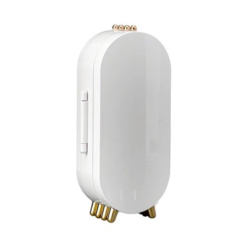 折疊飾品收納盒 (附鏡面)  珍珠白  塑膠材質  23.5x11.5x6.5cm