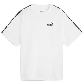 Puma 短袖上衣 女裝 串標 純棉 歐規 白【運動世界】67599402