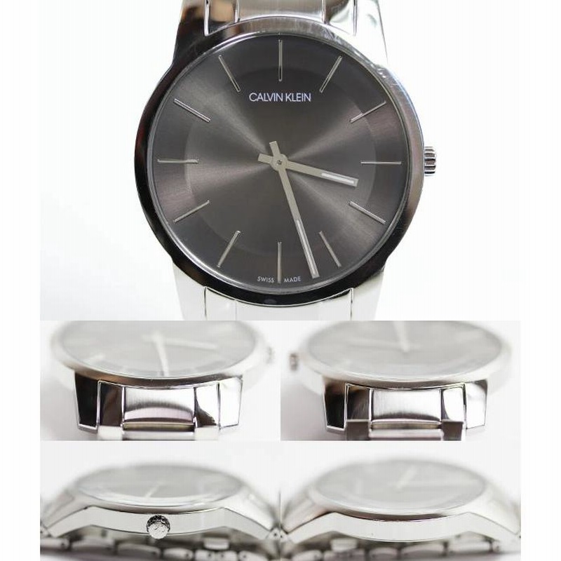 カルバンクライン Calvin Klein Ckメンズ 腕時計 43mm グレー文字盤