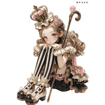 【6 月新品】07-133-0166 人物貼紙 馬戲團風格