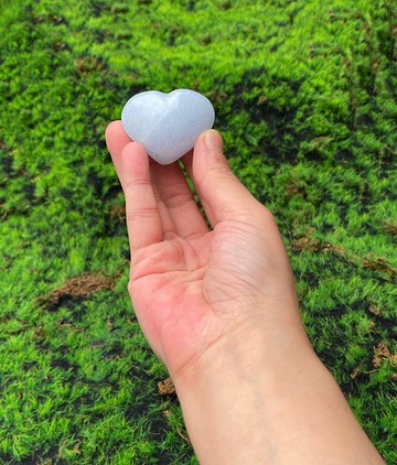 能量擺飾-天然可愛小清新天青石愛心 療癒 治癒 快速出貨