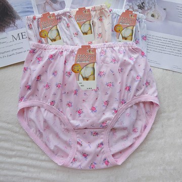 特大尺碼小碎花包臀女內褲-88674-3Q-2件