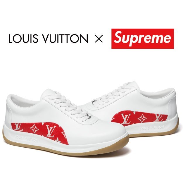 LouisVuittonLOUIS VUITTON supreme コラボスニーカー