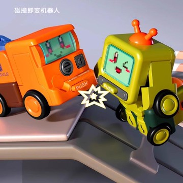熱銷相碰撞變形小汽車玩具男孩金剛機器人兒童反轉車4益智3一6歲2寶寶