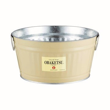 日本 OBAKETSU 手工製多功能迷你桶 7.5L象牙色